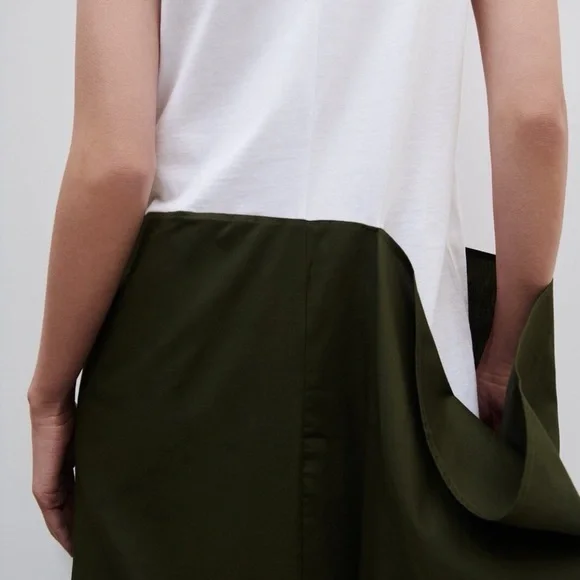 Zara COMBINATION POPLIN DRESS - Picture 4 of 9